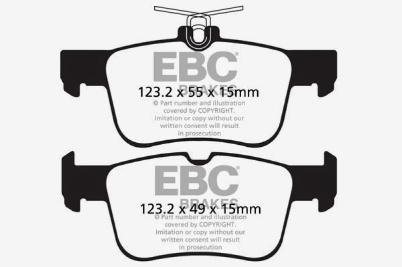 EBC 13+ Ford Fusion 1.6 Turbo Greenstuff Rear Brake Pads - DP22160