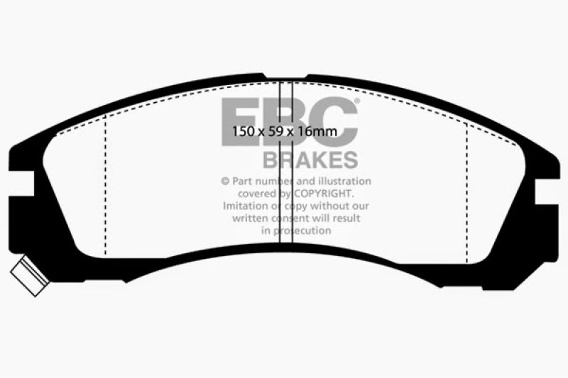 EBC 91-96 Dodge Stealth 3.0 2WD Greenstuff Front Brake Pads - DP2954