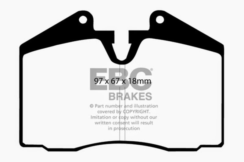 EBC 89-95 Ferrari 348 3.4 Bluestuff Front Brake Pads - DP5612NDX