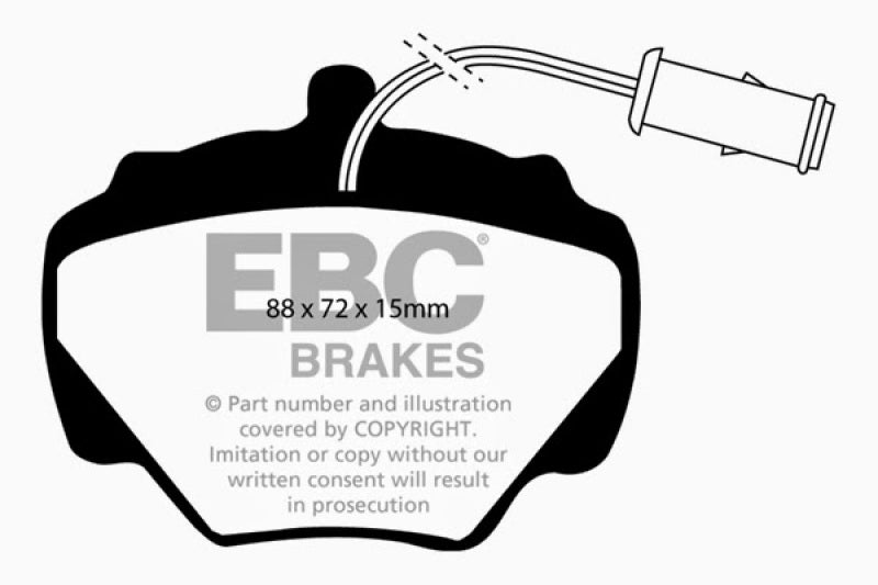 EBC 92-97 Land Rover Defender Yellowstuff Rear Brake Pads - DP4663R