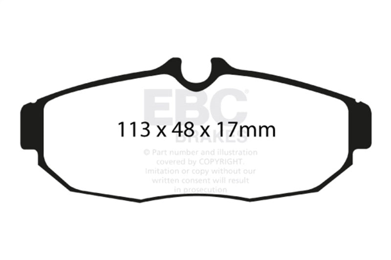 EBC 05-10 Ford Mustang 4.0 Ultimax2 Rear Brake Pads - UD1082