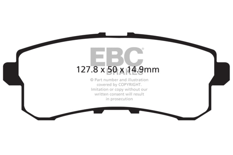 EBC 11-13 Infiniti QX56 5.6 Extra Duty Rear Brake Pads - ED91876