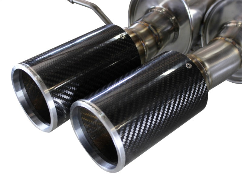 aFe MACHForce XP Exhaust 304SS Cat-Back w/ Carbon Fiber Tips 12-13 BMW M5 (F10) V8 4.4L (tt) - 49-36317-C