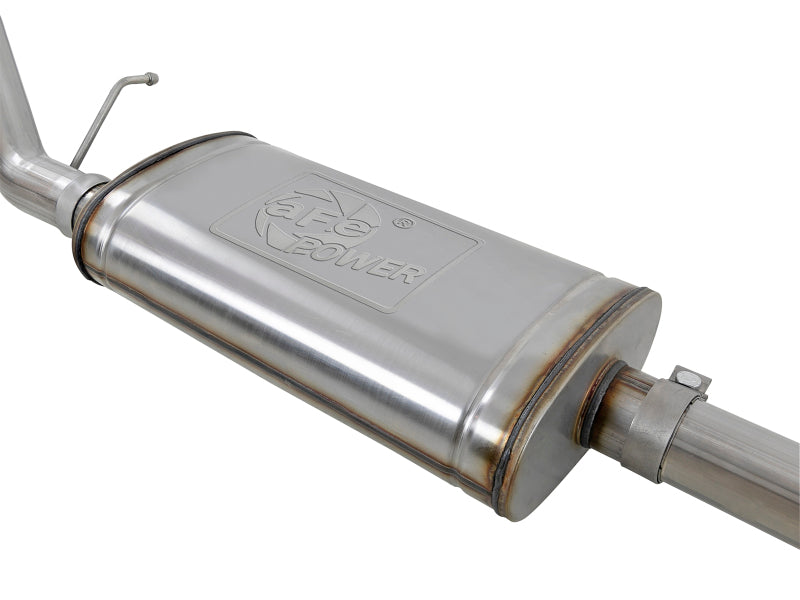 afe Apollo GT Series 2019 GM Silverado/Sierra 1500 4.3L/5.3L 409 SS CB Exhaust System w/Polished Tip - 49-44107-P