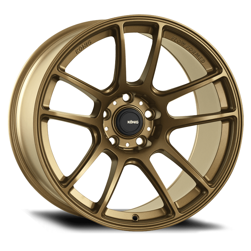 Konig Heliogram 19X9.5 5X114.3 ET35 Matte Bronze Knurled Bead Flow Formed - HL99514358