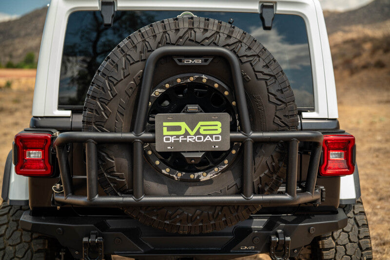 DV8 18-25 Jeep Wrangler JL Body Mounted Tire Carrier - TCJL-14