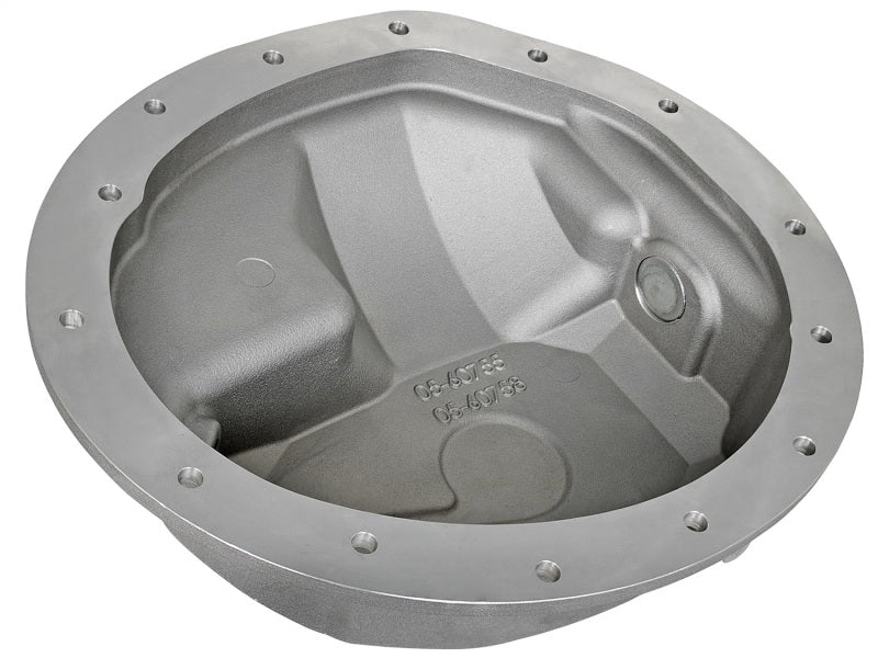 aFe Power Rear Differential Cover Raw w/Machined Fins Street Ser. 16-17 Nissan Titan XD (AAM 9.5-14) - 46-70360