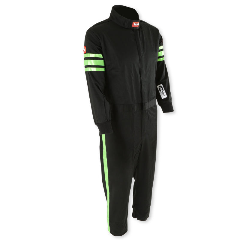 RaceQuip Green Trim SFI-1 JR. Suit - Kids XXS - 1950790RQP