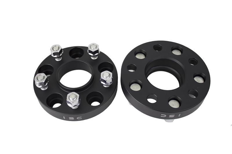 ISC Suspension Nissan 5x114.3 Hub Centric (66 Hub Bore) Wheel Spacers 25mm Black (Pair) - WSNS25B