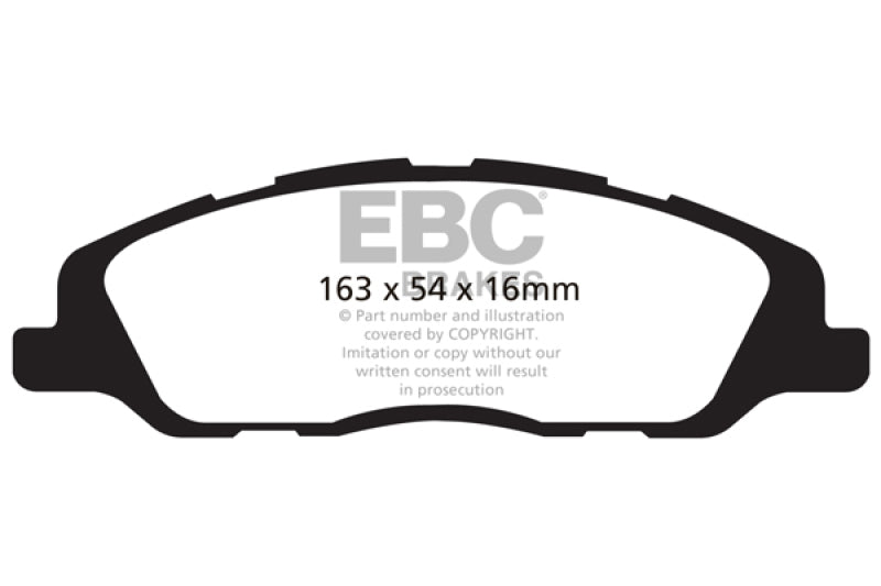 EBC 10-14 Ford Mustang 5.0 Bluestuff Front Brake Pads - DP51868NDX