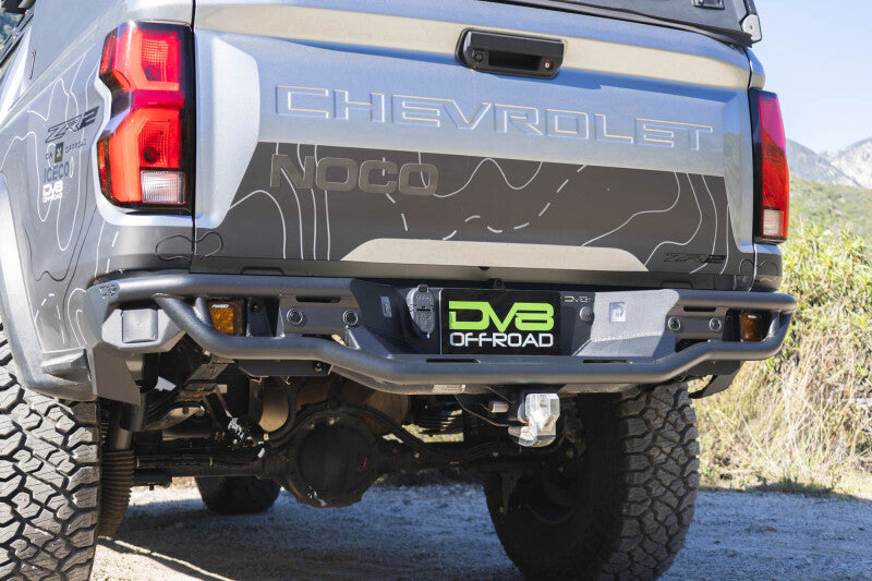 DV8 Offroad 23-26 Chevrolet Colorado/GMC Canyon Tube Rear Bumper - Micro Texture Black Powder Coat - RBCS3-04