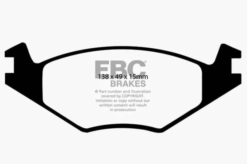 EBC 84-95 Volkswagen Golf 1.8 Yellowstuff Front Brake Pads - DP4517R