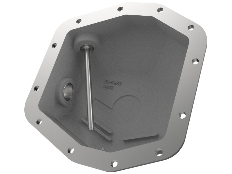 aFe Street Series Rear Differential Cover Black w/Machined Fins 20+ Jeep Gladiator JT (Dana M220) - 46-71190B