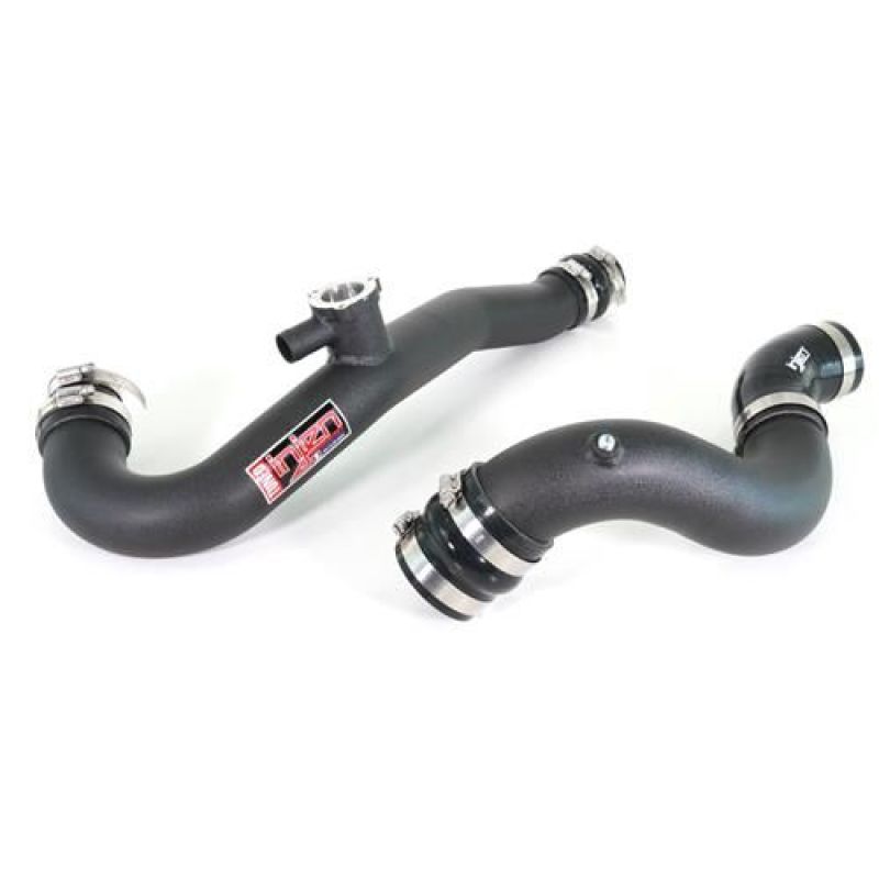 Injen 15-23 Ford Mustang 2.3L EcoBoost Aluminum Intercooler Piping Kit - Wrinkle Black - SES9200ICPWB