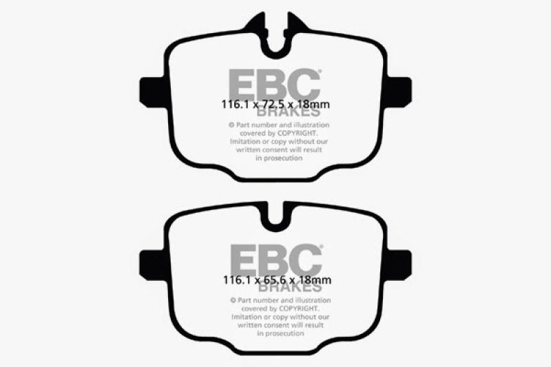 EBC 10+ BMW 535i 3.0 Turbo (F10) Greenstuff Rear Brake Pads - DP22089