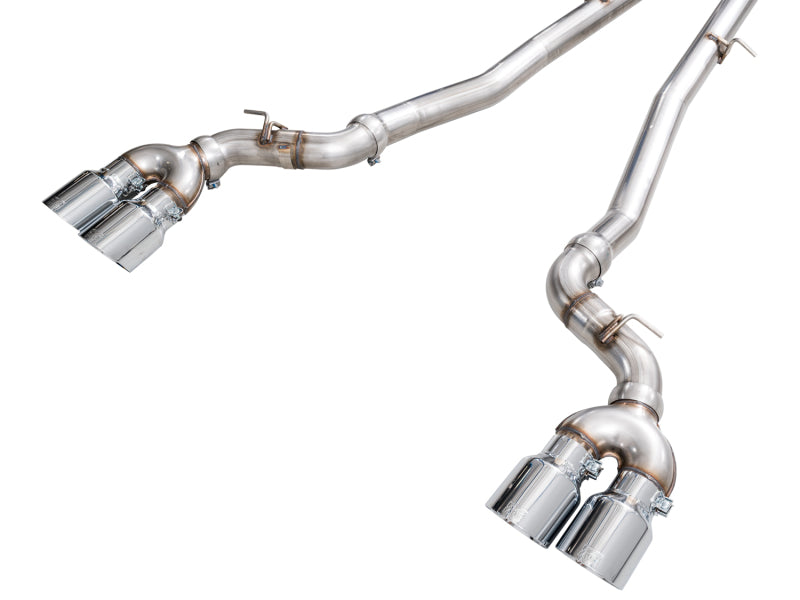 AWE BMW G90/G99 M5 Track Edition Catback Exhaust - Chrome Silver Tips - 3020-42790