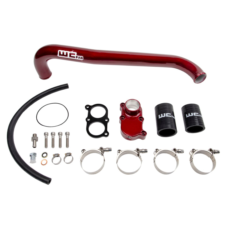 Wehrli 01-05 GM Duramax LB7/LLY Thermostat Housing Kit - Chevy Orange - WCF100405-CRO
