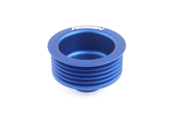Perrin 07-21 Subaru WRX STI EJ Engines Alternator Pulley - Blue - PSP-ENG-119BL for 2008-2021 Subaru WRX STI - front view
