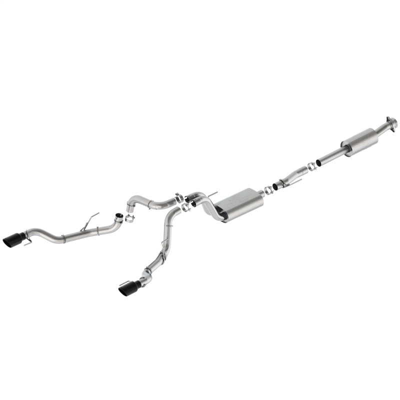 Ford Racing 21-24 F-150 Sport Bumper Exit Exhaust - Black Tips - M-5200-FSBRB