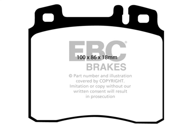EBC 98-99 Mercedes-Benz CL500 5.0 Redstuff Front Brake Pads - DP3963C