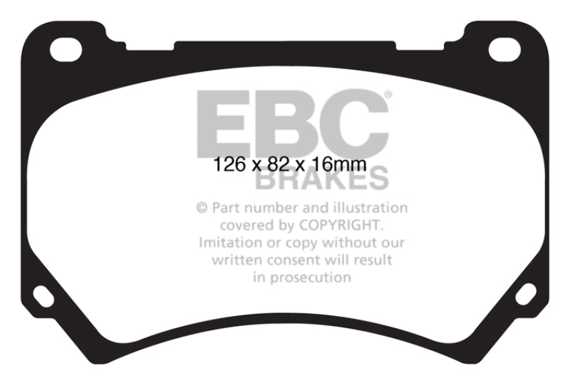 EBC 11+ Hyundai Equus 4.6 Yellowstuff Front Brake Pads - DP41849R