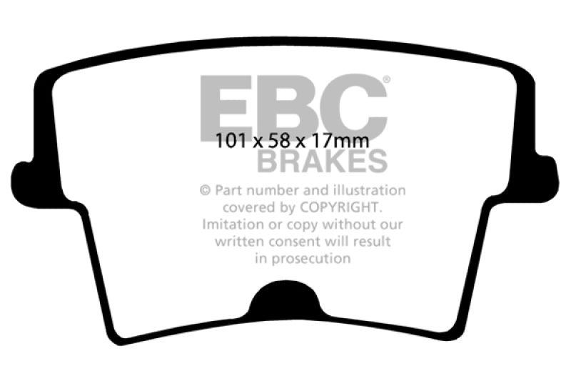 EBC 05-09 Chrysler 300 2.7 Yellowstuff Rear Brake Pads - DP41722R