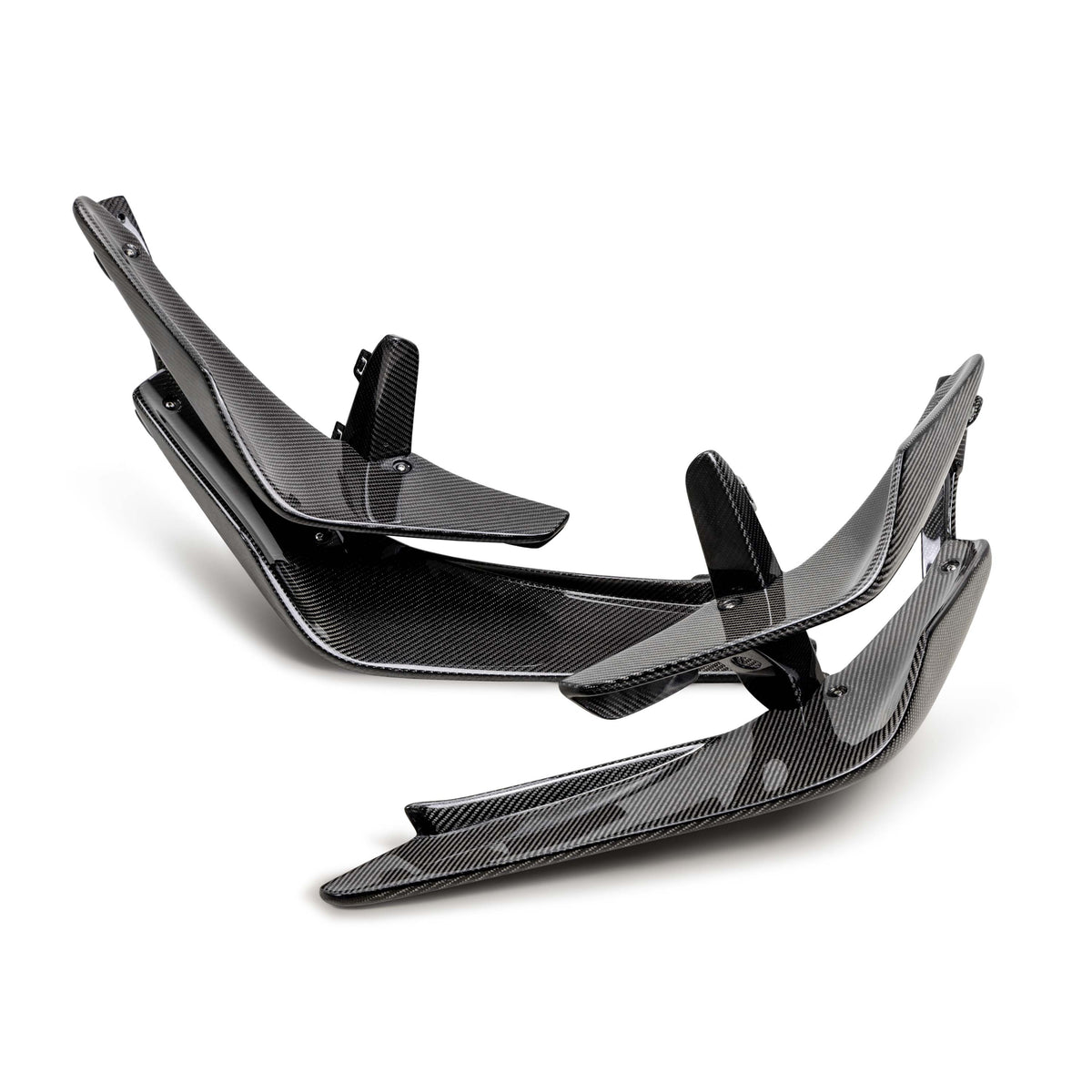 Seibon 23-24 Honda Civic Type-R Carbon Front Bumper Canards - FBC23HDCVR