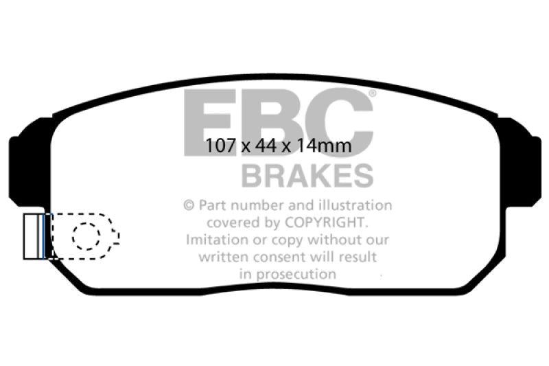 EBC 02-03 Infiniti G20 2.0 Ultimax2 Rear Brake Pads - UD900