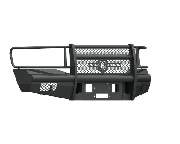 Road Armor 06-09 Dodge 2500 Vaquero Front Winch Plate - Tex Blk - 406V-WP for 2006-2009 Dodge Ram 2500 - front view
