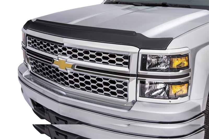 AVS 07-14 Chevy Tahoe Aeroskin II Textured Low Profile Hood Shield - Black - 436011