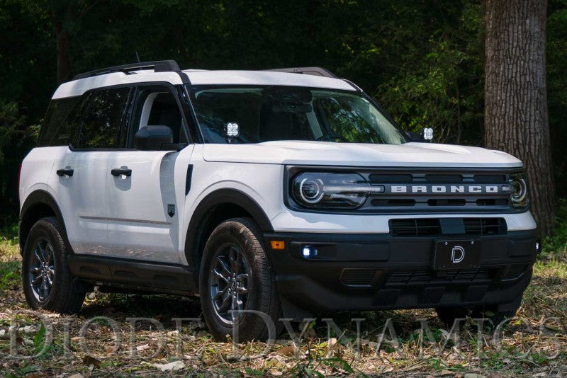 Diode Dynamics 2021 Ford Bronco Sport Stage Series 2in LED Ditch Light Kit- White Combo - DD7142 for 2021-2026 Ford Bronco - 