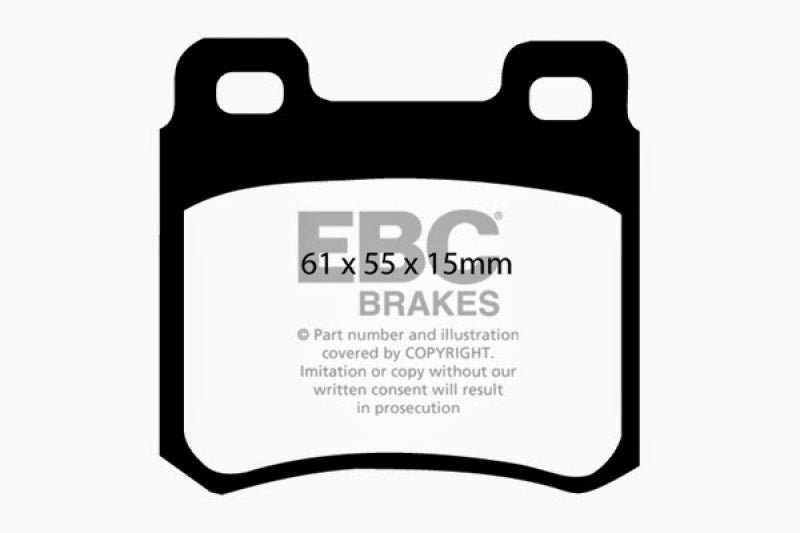 EBC 94-95 Mercedes-Benz C220 (W202) 2.2 Redstuff Rear Brake Pads - DP3671C