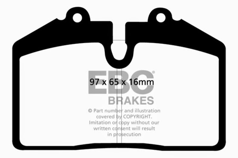 EBC 92-93 Porsche 911 (964) 3.6 Carrera RS America Redstuff Front Brake Pads - DP31013C