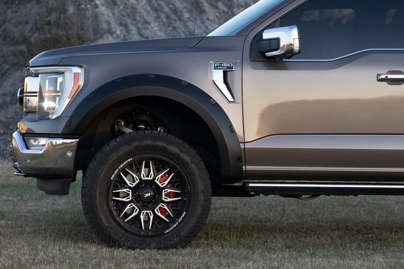 Rough Country - Pocket Fender Flares - YZ Oxford White - Ford F-150 2WD/4WD (2021-2025) - F-F20911B-YZ for 2021-2023 Ford F 1