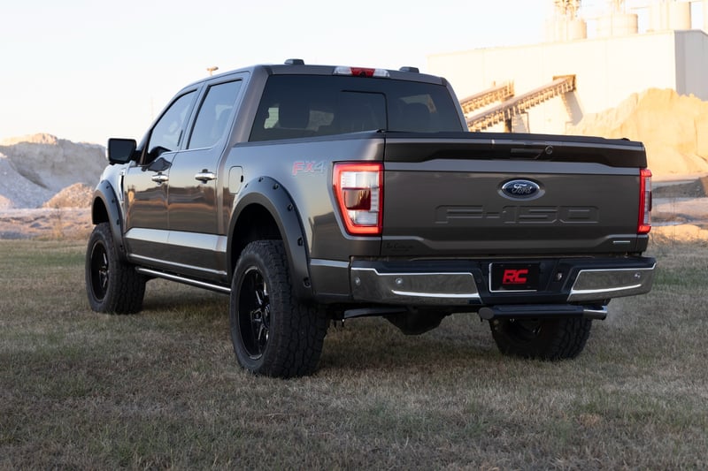 Rough Country - Pocket Fender Flares - YZ Oxford White - Ford F-150 2WD/4WD (2021-2025) - F-F20911B-YZ for 2021-2023 Ford F 1