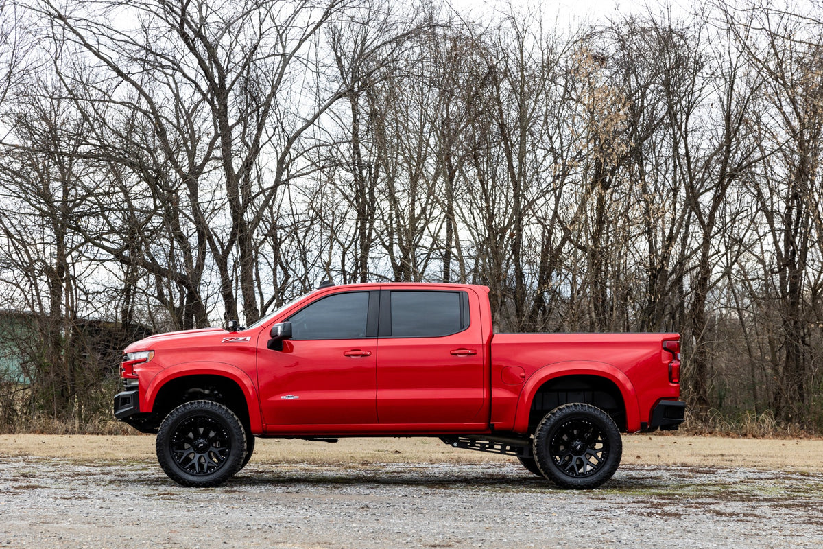 Rough Country - Fender Flares - Sport - GA0 Northsky Blue - Chevy Silverado 1500 2WD/4WD (2019-2025 & Classic) - S-C12210-GA0
