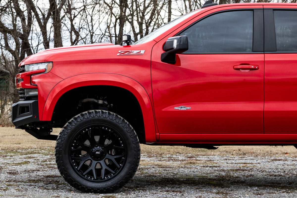Rough Country - Fender Flares - Sport - GA0 Northsky Blue - Chevy Silverado 1500 2WD/4WD (2019-2025 & Classic) - S-C12210-GA0
