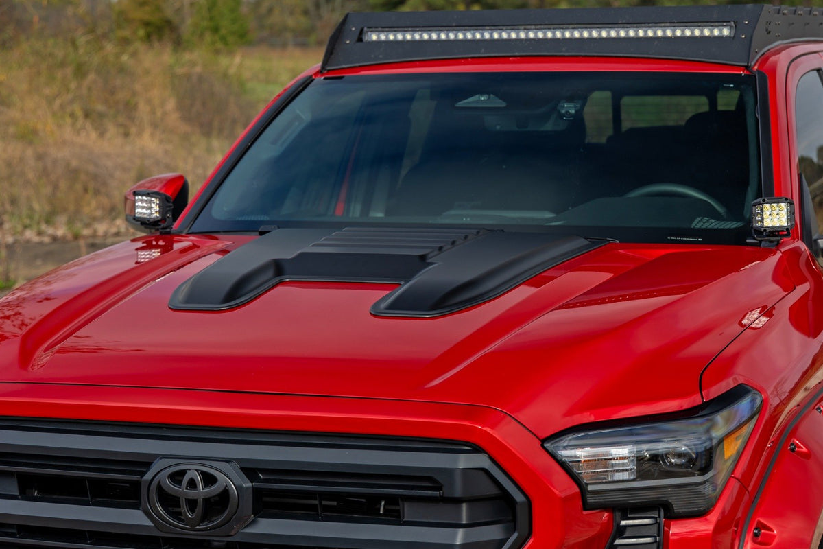 Rough Country - Hood Scoop - 202 Gloss Black - Toyota 4Runner (2025)/Tacoma (24-25) - HS80010-202 for 2019-2024 Toyota Tacoma
