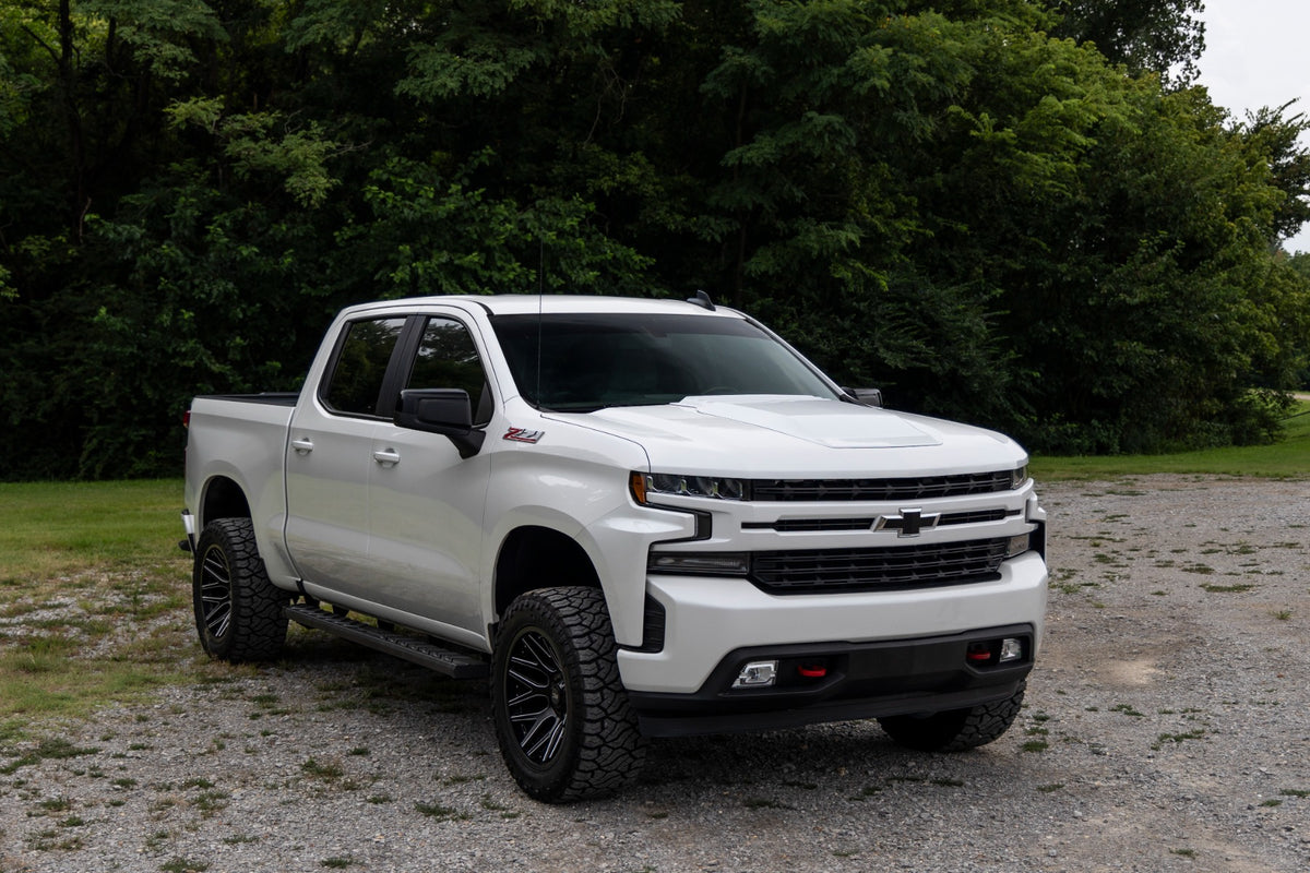Rough Country - Hood Scoop - GXG Tungsten - Chevy Silverado 1500 2WD/4WD (2019-2025 & Classic) - HS10010-GXG for 2019-2024 Ch