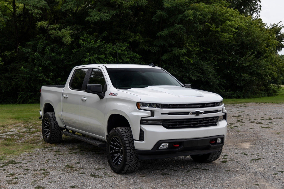 Rough Country - Hood Scoop - GNO Slate Gray - Chevy Silverado 1500 2WD/4WD (2019-2025 & Classic) - HS10010-GNO for 2019-2024 