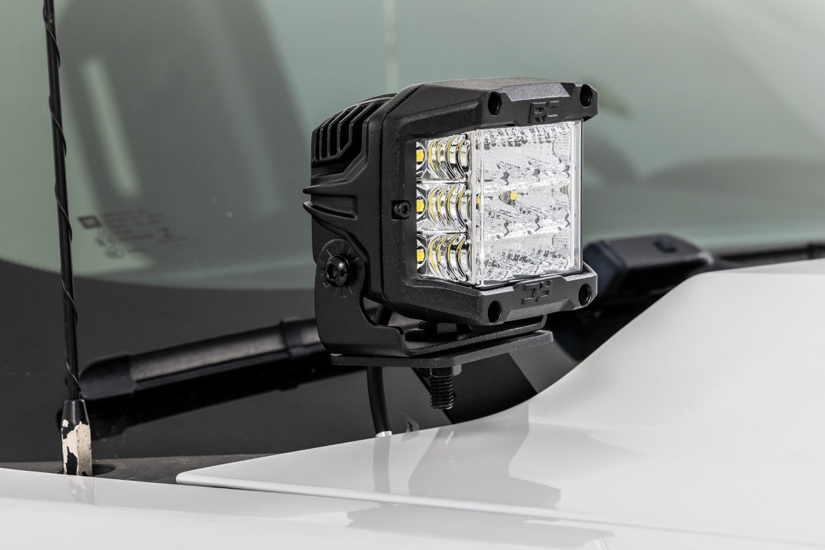 LED Ditch Light Kit | 3in OSRAM Pair | Wide | Chevy/GMC 1500 (14-18 &amp; Classic)
