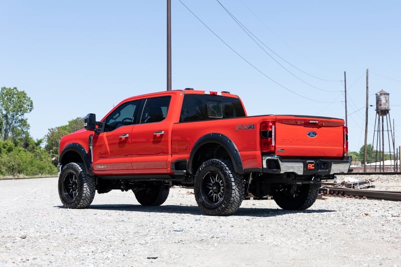 Rough Country - Pocket Fender Flares - PQ Race Red - Ford F-250/F-350 Super Duty (23-25) - F-F20231-PQ by Rough Country - rea