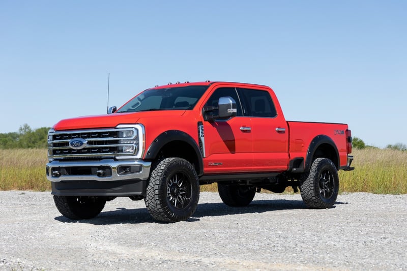 Rough Country - Pocket Fender Flares - PQ Race Red - Ford F-250/F-350 Super Duty (23-25) - F-F20231-PQ by Rough Country - add