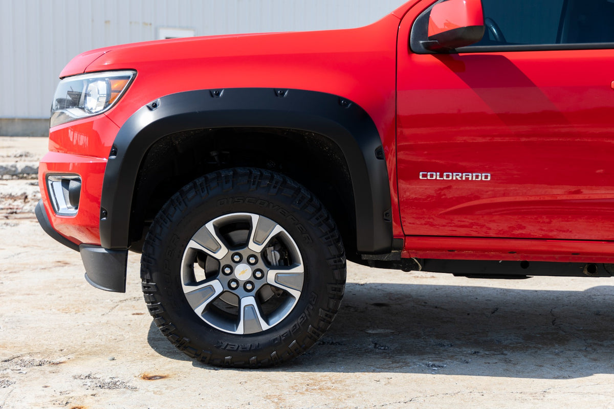 Rough Country - Pocket Fender Flares - GAN Silver Ice - Chevy Colorado 2WD/4WD (2015-2022) - F-C11511A-GAN for 2015-2022 Chev