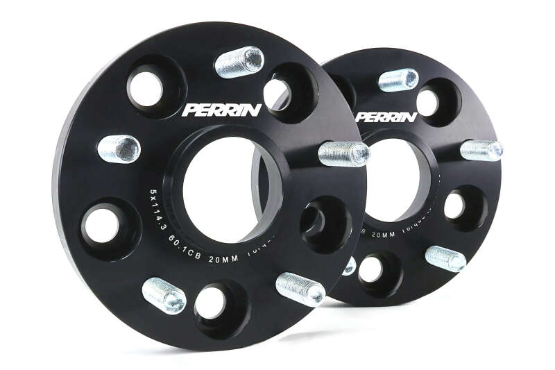 PERRIN 23-26 Toyota GR Corolla 60.1mm CB / 5x114.3 BP Wheel Spacers - 20mm - PTP-WHL-120BK