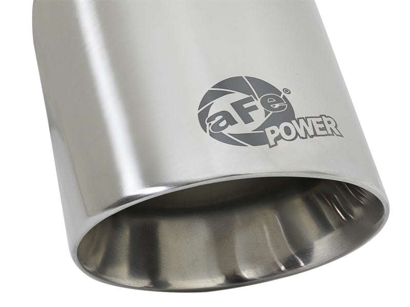 aFe MACH Force-Xp Universal 304 SS Single-Wall Clamp-On Exhaust Tip - Polished - 49T25354-P07