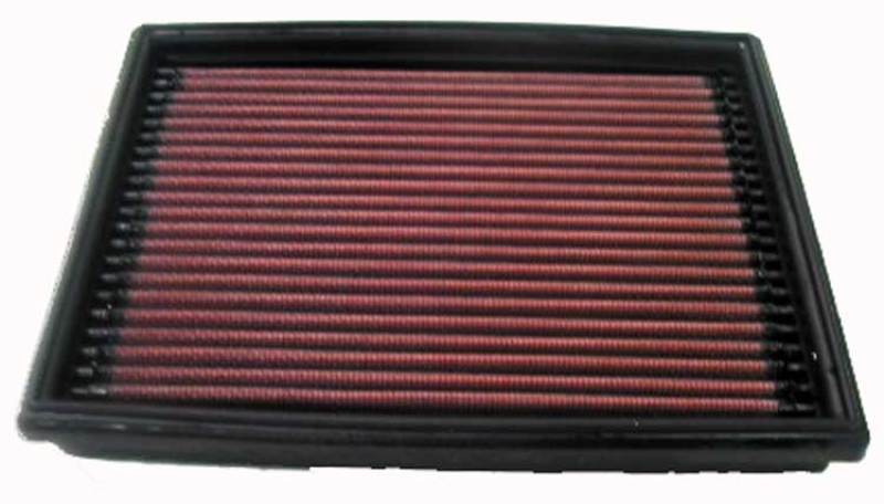 K&N Peugeot 206 Petrol/Diesel Drop In Air Filter - 33-2813 by K&N Engineering - front view