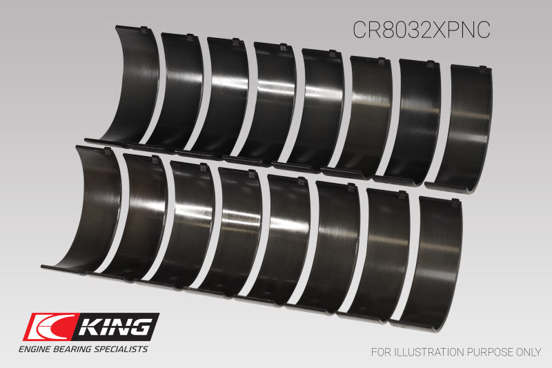 King Chrysler 345/ 370 16V (Size STDX) Connecting Rod Bearing Set - CR8032XPNCSTDX