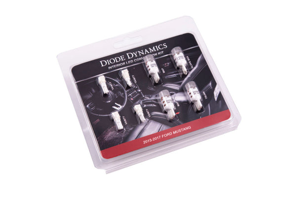 Diode Dynamics Mustang Interior Light Kit 15-17 Mustang Stage 1 - Cool - White - DD0225 for 2015-2017 Ford Mustang - front vi