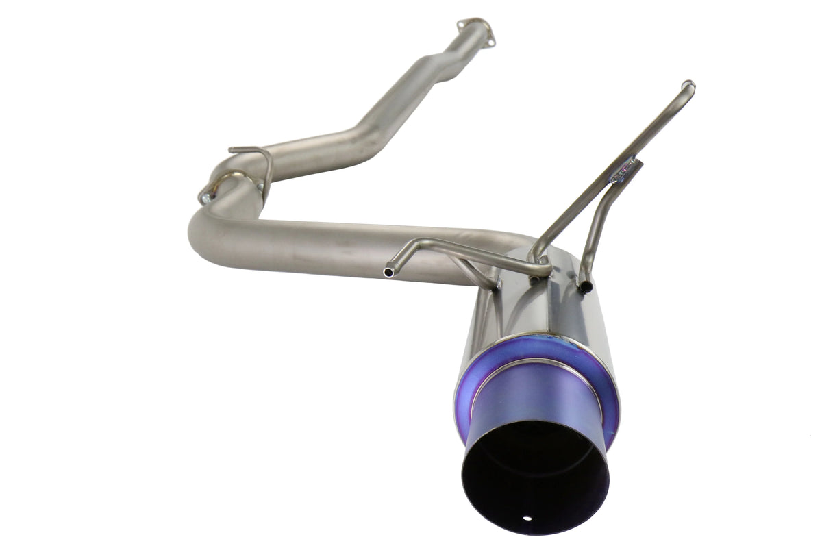 Invidia 08-14 WRX/STi 4 Door 80mm Single Outlet Full Titanium Cat-Back Exhaust - HS08SW4TRG